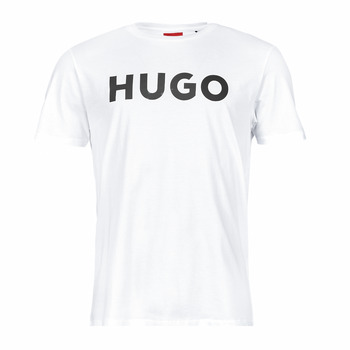 Textiel Heren T-shirts korte mouwen HUGO Dulivio Wit
