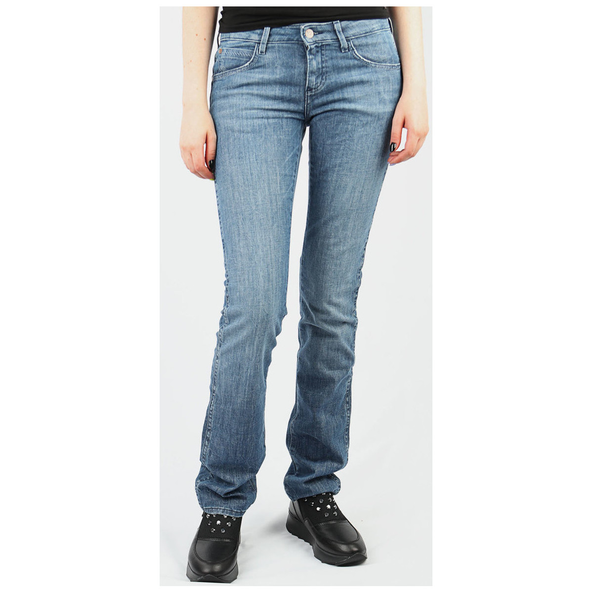 Textiel Dames Skinny Jeans Wrangler Lia Slim Leg Regular W258WT10S Blauw