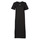 Textiel Dames Lange jurken Calvin Klein Jeans CK RIB LONG T-SHIRT DRESS Zwart