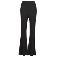 Textiel Dames Losse broeken / Harembroeken Tommy Jeans TJW A-LINE RIB BADGE PANT Zwart