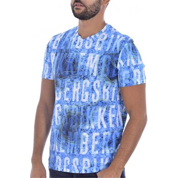 Textiel Heren T-shirts korte mouwen Bikkembergs C 4 101 00 E 2250 Blauw