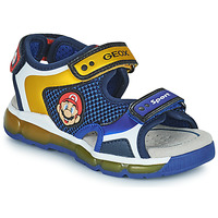 Schoenen Jongensschoenen Sandalen Boy Blue en Beige Echt Leer First Step Sport Sandalen Schoenen Handgemaakt in Turkije Gratis Verzending 