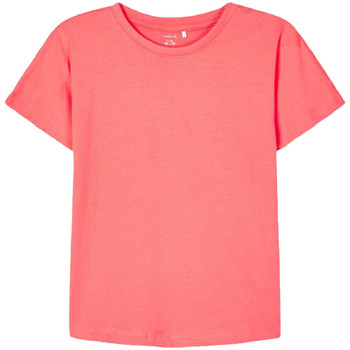 Textiel Meisjes T-shirts korte mouwen Name it  Roze