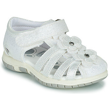 Schoenen Meisjes Sandalen / Open schoenen Chicco FIORDALISO Wit / Zilver