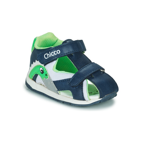 Schoenen Jongens Sandalen / Open schoenen Chicco GARRISON Blauw / Groen