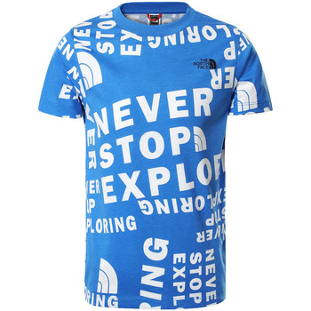Textiel Jongens T-shirts korte mouwen The North Face Simple Dome Tee Kids Blauw