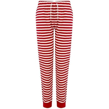 Textiel Dames Broeken / Pantalons Skinni Fit SK085 Rood