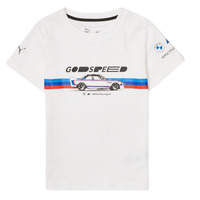 Textiel Jongens T-shirts korte mouwen Puma BMW MMS KIDS CAR GRAPHIC TEE Wit