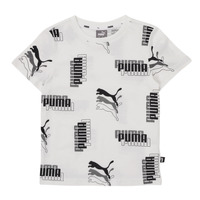 Textiel Jongens T-shirts korte mouwen Puma PUMA POWER AOP TEE Wit