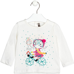 Textiel Kinderen T-shirts met lange mouwen Losan 128-1009AL Wit