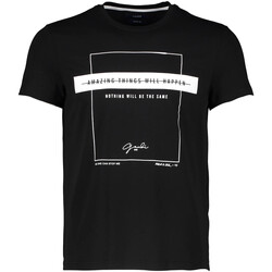 Textiel Heren T-shirts korte mouwen Gaudi 121GU64076 Zwart