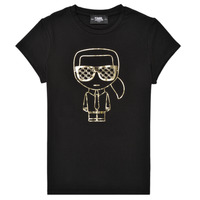 Textiel Meisjes T-shirts korte mouwen Karl Lagerfeld UNVEDIFE Zwart