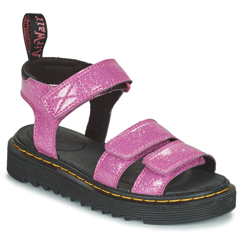 Schoenen Meisjes Sandalen / Open schoenen Dr. Martens Klaire J Dark Pink Cosmic Glitter Roze