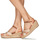 Schoenen Dames Sandalen / Open schoenen Tommy Hilfiger Tommy Webbing Low Wedge Sandal Beige