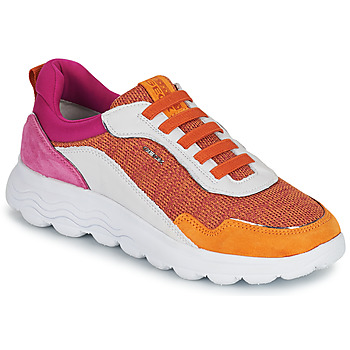 Schoenen Dames Lage sneakers Geox D SPHERICA D Roze / Oranje