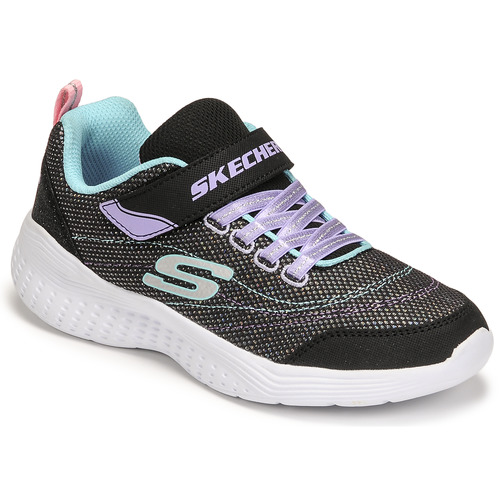 Schoenen Meisjes Lage sneakers Skechers SNAP SPRINTS Zwart / Blauw / Violet