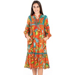 Textiel Dames Lange jurken Isla Bonita By Sigris Jurk Naranja