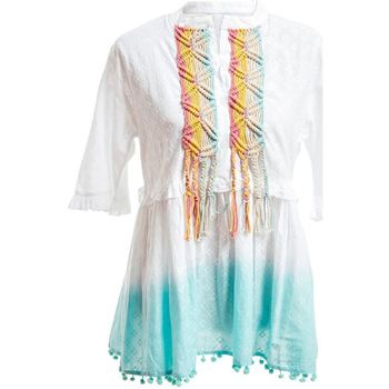 Textiel Dames Tops / Blousjes Isla Bonita By Sigris Aqua-Shirt Multicolor