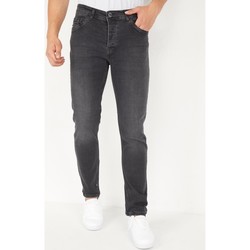 Textiel Heren Skinny jeans True Rise Spijkerbroek Stretch Regular Fit Grijs
