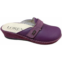 Schoenen Dames Leren slippers Calzaturificio Loren LOM2893pru Blauw