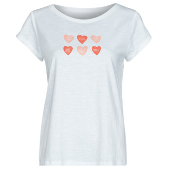 Textiel Dames T-shirts korte mouwen Esprit BCI Valentine S Wit