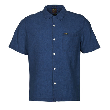 Textiel Heren Overhemden korte mouwen Lee RESORT SHIRT Blauw