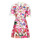 Textiel Dames Korte jurken Desigual VEST_BURDEOS Multicolour