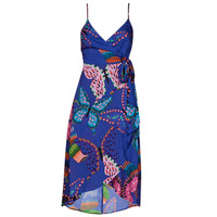Textiel Dames Korte jurken Desigual VEST_ALANA Blauw / Multicolour