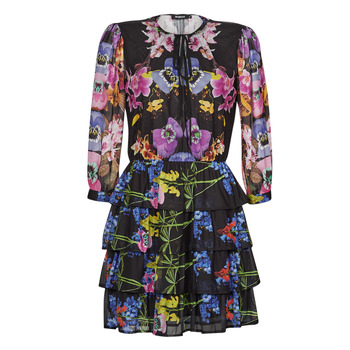 Textiel Dames Korte jurken Desigual VEST_LYON Zwart / Multicolour