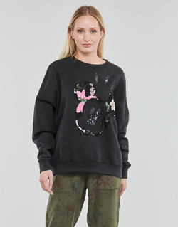 Textiel Dames Sweaters / Sweatshirts Desigual SWEAT_MICKEY PATCH FLOWER Zwart