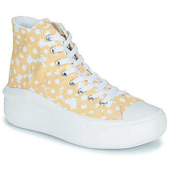 Image of Converse Hoge Sneakers Chuck Taylor All Star Move Floral Platform Lo-Fi Craft Hi | Geel