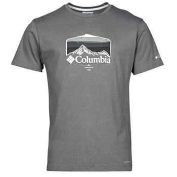 Textiel Heren T-shirts korte mouwen Columbia Thistletown Hills  Graphic Short Sleeve City / Grijs / Heather, / Graphic