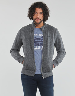 Textiel Heren Sweaters / Sweatshirts Superdry VINTAGE LOGO EMB ZIP TRACK Carbon / Jaspe