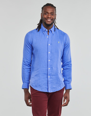 Textiel Heren Overhemden lange mouwen Polo Ralph Lauren Z221SC19 Blauw