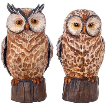 Wonen Beeldjes  Signes Grimalt Figuur Owl 2-Eenheden Bruin