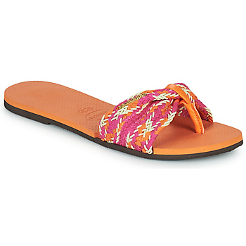 Schoenen Dames Sandalen / Open schoenen Havaianas YOU ST TROPEZ MESH Roze / Oranje