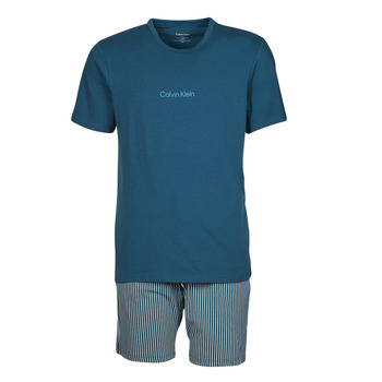 Textiel Heren Pyjama's / nachthemden Calvin Klein Jeans SHORT SET Marine