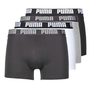 Ondergoed Heren Boxershorts Puma PUMA BASIC X4 Wit / Zwart / Grijs / Grijs