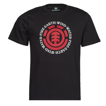 Textiel Heren T-shirts korte mouwen Element Seal ss Zwart