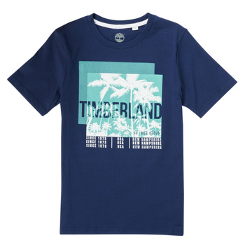 Textiel Jongens T-shirts korte mouwen Timberland HOVROW Marine