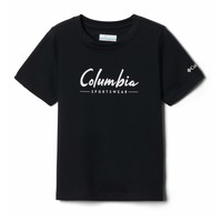 Textiel Jongens T-shirts korte mouwen Columbia VALLEY CREEK SS GRAPHIC SHIRT Zwart