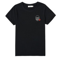 Textiel Meisjes T-shirts korte mouwen Deeluxe ROSE Zwart