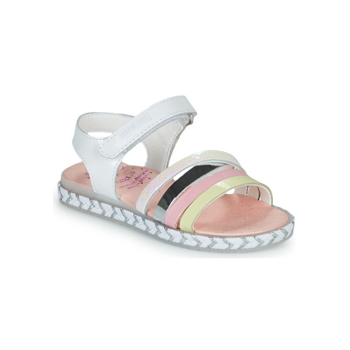 Schoenen Meisjes Sandalen / Open schoenen Pablosky TOMATE Wit / Roze
