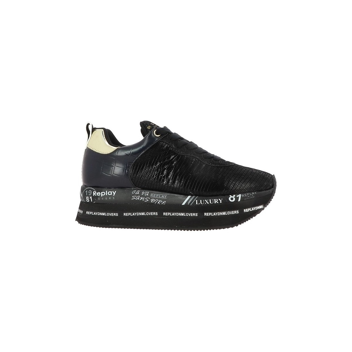 Schoenen Dames Sneakers Replay WEALDSTONE Zwart