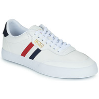 Schoenen Heren Lage sneakers Polo Ralph Lauren COURT VLC-SNEAKERS-LOW TOP LACE Marine / Creme / Rood