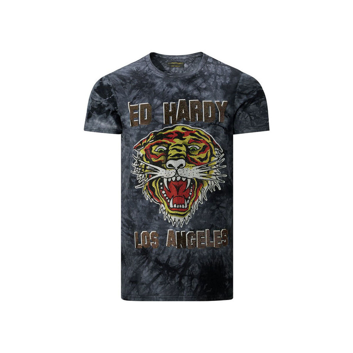 Textiel Heren T-shirts korte mouwen Ed Hardy Los tigre t-shirt black Zwart