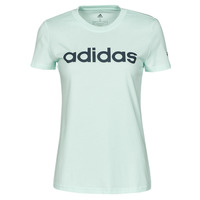 Textiel Dames T-shirts korte mouwen adidas Performance LIN T-SHIRT Ice / Mint / Legend / Ink