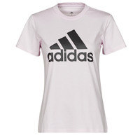 Textiel Dames T-shirts korte mouwen adidas Performance BL T-SHIRT Roze / Zwart