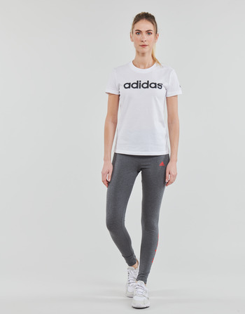Adidas Sportswear LIN Leggings Grijs / Levendig / Rood