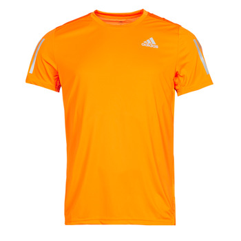 Textiel Heren T-shirts korte mouwen adidas Performance OWN THE RUN TEE Oranje / Rush / Zilver